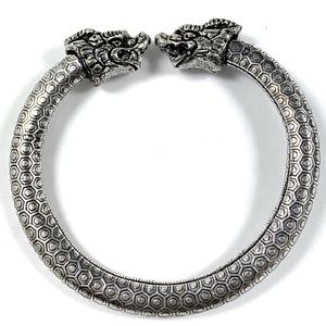 Vintage dragon heads antique bracelet